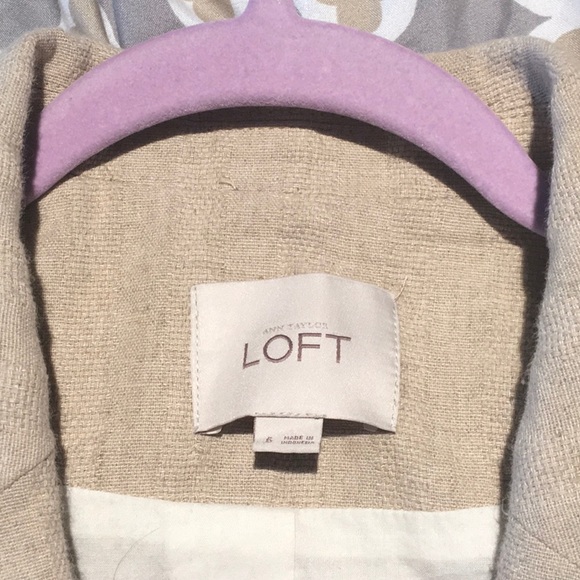 NWOT Linen Spring jacket from Loft. - Picture 3 of 4